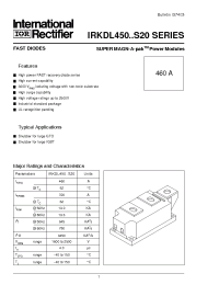 Datasheet IRKDL450 manufacturer IRF