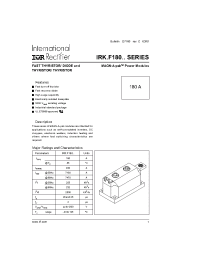 Datasheet IRK.F180 manufacturer IRF