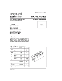 Datasheet IRK.F72 manufacturer IRF