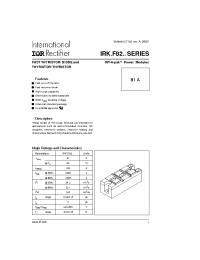 Datasheet IRK.F82 manufacturer IRF