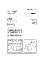 Datasheet IRKJ320 manufacturer IRF