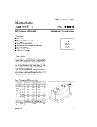 Datasheet IRKL250-16D25 manufacturer IRF