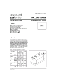 Datasheet IRKLC240-25S30 manufacturer IRF