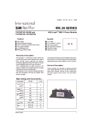 Datasheet IRKT26/14 manufacturer IRF