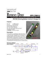 Datasheet IRPLDIM1 manufacturer IRF