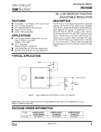 Datasheet IRU1030CD производства IRF