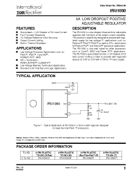 Datasheet IRU1050CMTR производства IRF