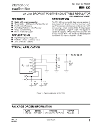 Datasheet IRU1120CP manufacturer IRF