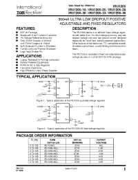 Datasheet IRU1205 manufacturer IRF