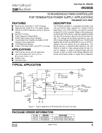 Datasheet IRU3038CS manufacturer IRF