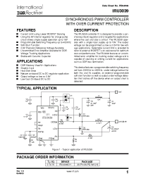 Datasheet IRU3039 manufacturer IRF