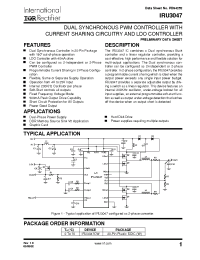 Datasheet IRU3047CW manufacturer IRF