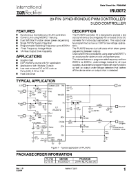 Datasheet IRU3072C manufacturer IRF