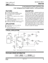 Datasheet IRU3138CSTR manufacturer IRF