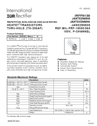 Datasheet JANTX2N6849 manufacturer IRF