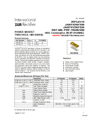 Datasheet JANTX2N7336 manufacturer IRF