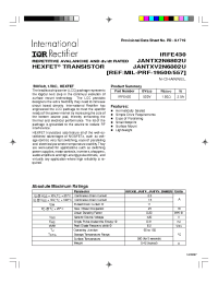 Datasheet JANTXV2N6802U производства IRF