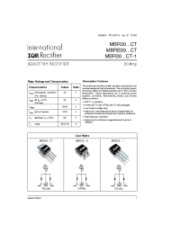 Datasheet MBR3035CT-1 manufacturer IRF