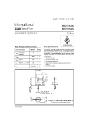 Datasheet MBR7545 manufacturer IRF
