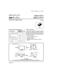 Datasheet MBRS1100TR производства IRF