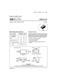 Datasheet MBRS120 manufacturer IRF