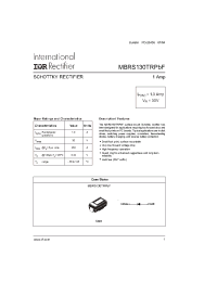 Datasheet MBRS130TRPBF производства IRF