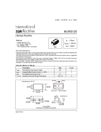 Datasheet MURS120TR производства IRF