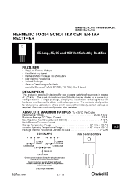 Datasheet OM4203SW manufacturer IRF