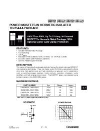 Datasheet OM6009SA manufacturer IRF