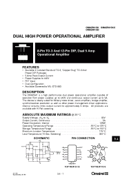 Datasheet OMA2541SDB manufacturer IRF