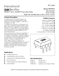 Datasheet PVN012 manufacturer IRF