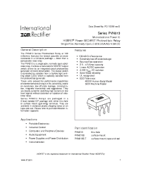 Datasheet PVN013S-T manufacturer IRF