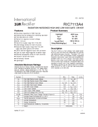 Datasheet RIC7113A4 manufacturer IRF