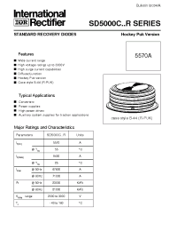 Datasheet SD5000C manufacturer IRF