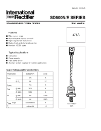 Datasheet SD500R manufacturer IRF