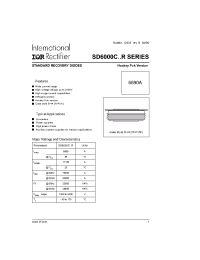 Datasheet SD6000C16R manufacturer IRF