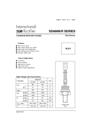 Datasheet SD600N12PC manufacturer IRF