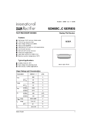 Datasheet SD603C manufacturer IRF