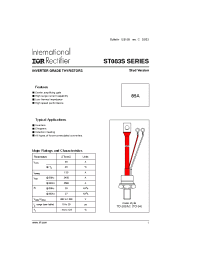 Datasheet ST083S08PFK0 manufacturer IRF