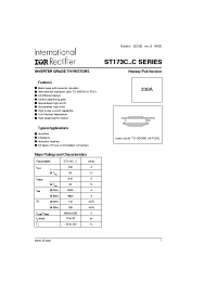 Datasheet ST173C12CFK0 manufacturer IRF