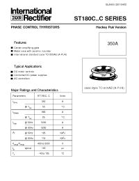 Datasheet ST180C manufacturer IRF