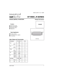 Datasheet ST1900C45R0L manufacturer IRF