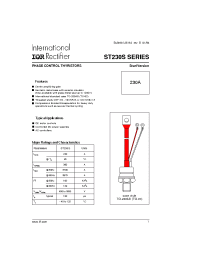 Datasheet ST230S12P1V manufacturer IRF