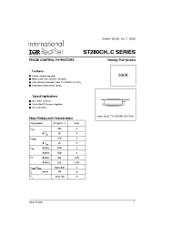 Datasheet ST280CH04C0 manufacturer IRF