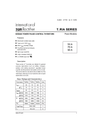 Datasheet T90RIA10 производства IRF