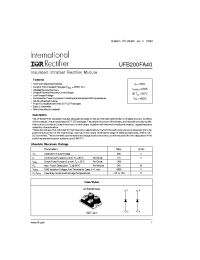Datasheet UFB200FA40 manufacturer IRF