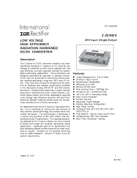 Datasheet Z2801R5 manufacturer IRF