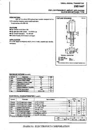 Datasheet 2SD1447 manufacturer Isahaya