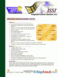 Datasheet IS23SC4432 manufacturer ISSI