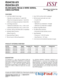 Datasheet IS24C64-3P manufacturer ISSI